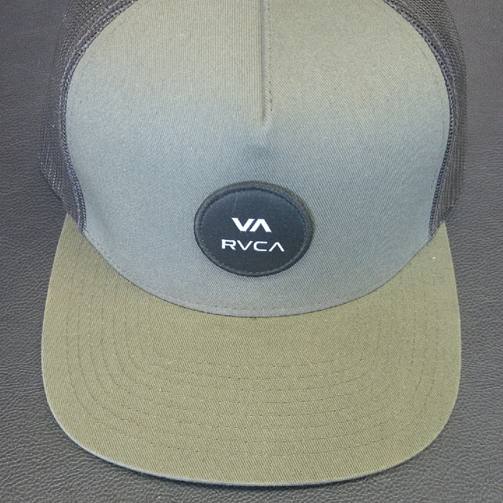 RVCA Olive and Black Trucker Hat